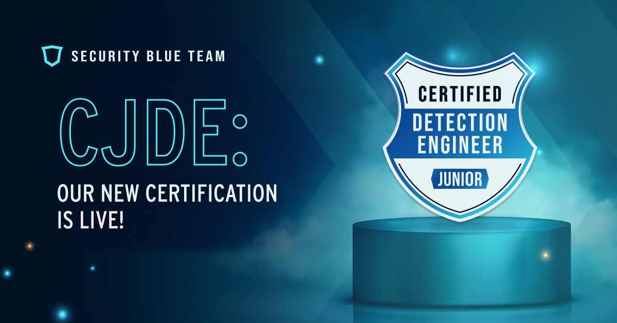 Announcing Security Blue Team's New Junior Detection Engineering Certification